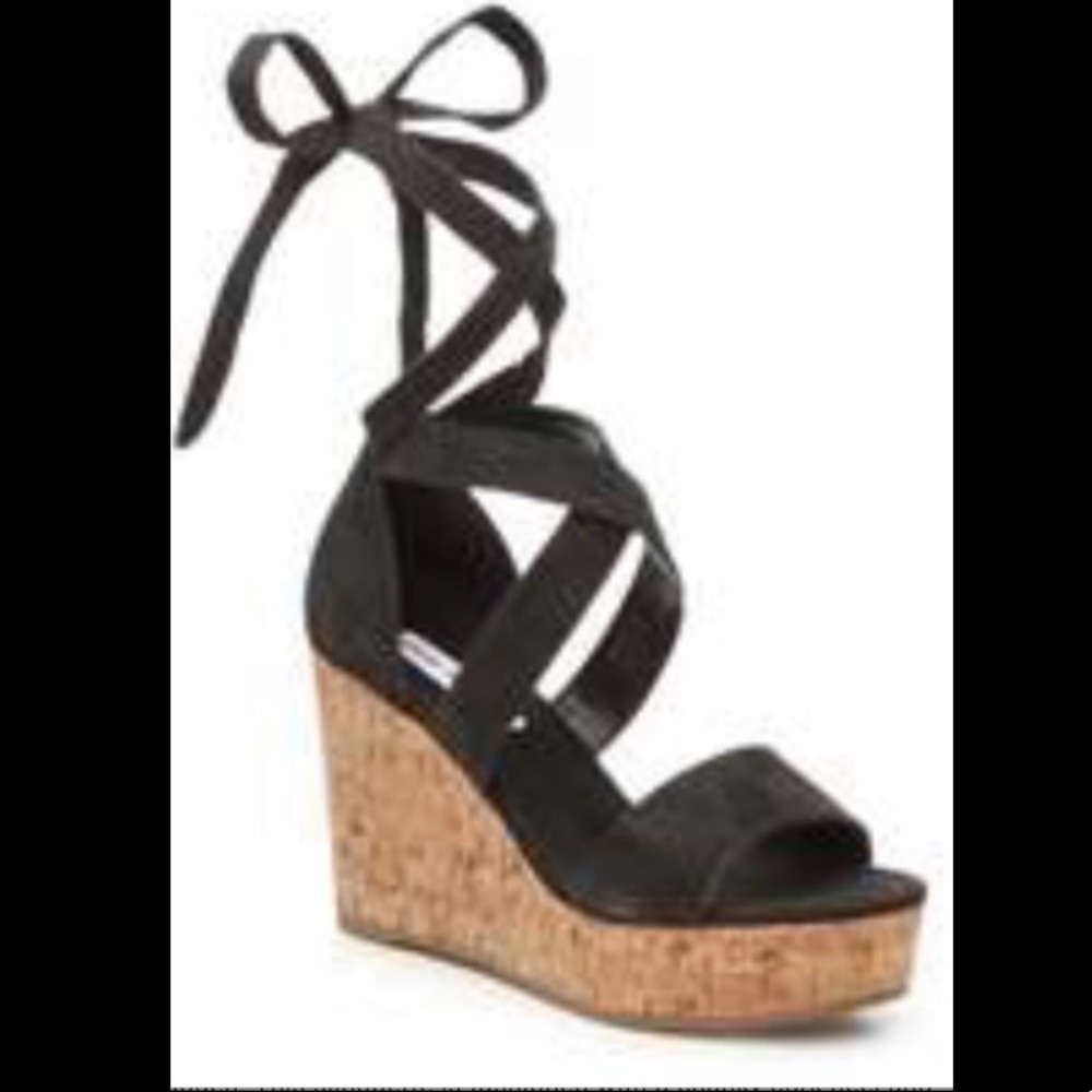 Nadim Steve Madden NIB wedges black size 10